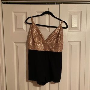 Fashion Nova Sequin Romper